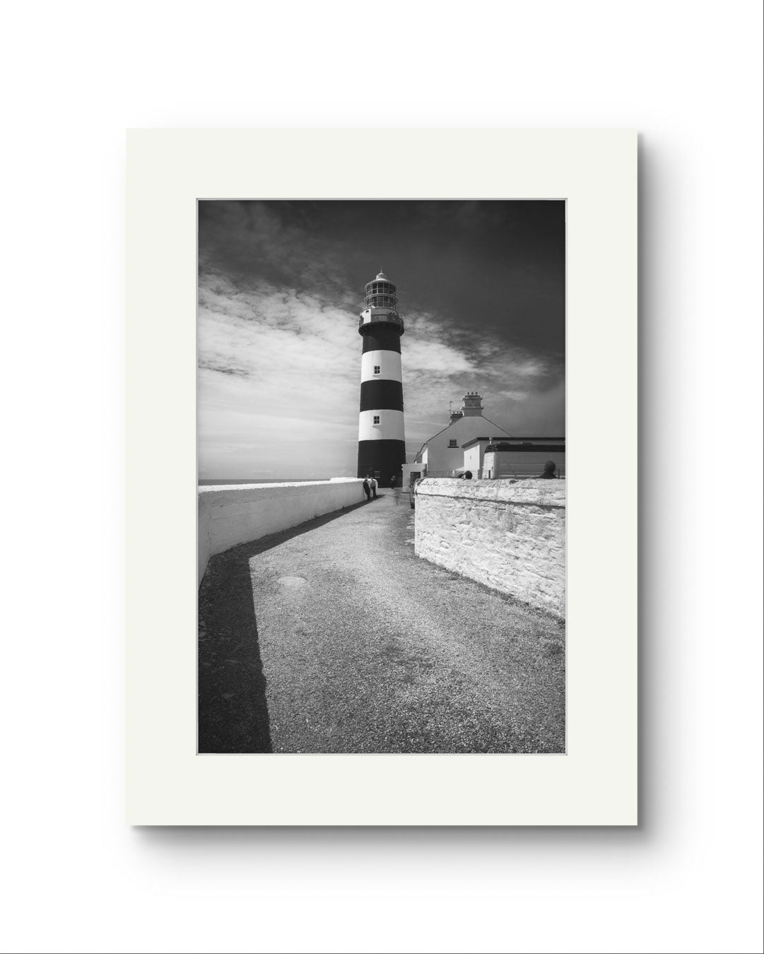 fine art photography print of a lighthouse on The Wild Atlantic Way. Cork. Kinsale. Irish coast.